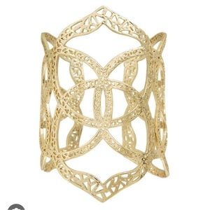 Kendra Scott Roni Filigree Wide Cuff Bracelet - Gold color